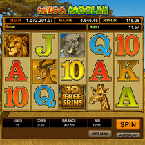 Casombie - Mega Moolah Progressive Jackpot Slot